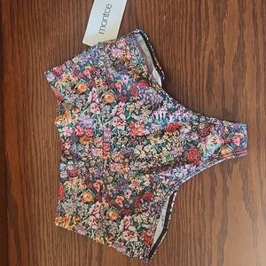 Montce Mara Floral Added Coverage Hogh Rise Bikini Bottom